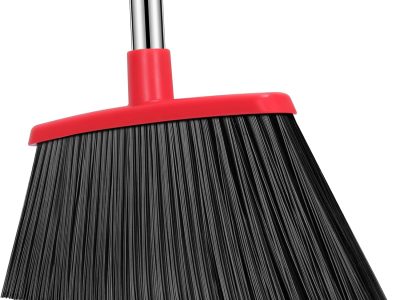 Heavy Duty Broom, 55 Inch Long Handle Outdoor Large Angle Brooms, Commercial Broom for Sweeping Indoor, for Home Garage Kitchen Office Courtyard Lobby Patio Lawn Concrete