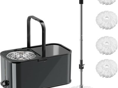 Mop and Bucket with Wringer Set