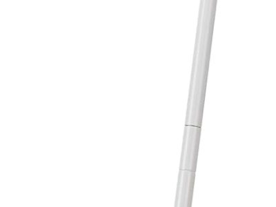 Heavy-Duty Floor Cleaning Broom with Stiff Bristles, Sturdy 3-Piece Handle, Easy to Assemble, Indoor Outdoor Use for Driveways and Sidewalks, Blue and White